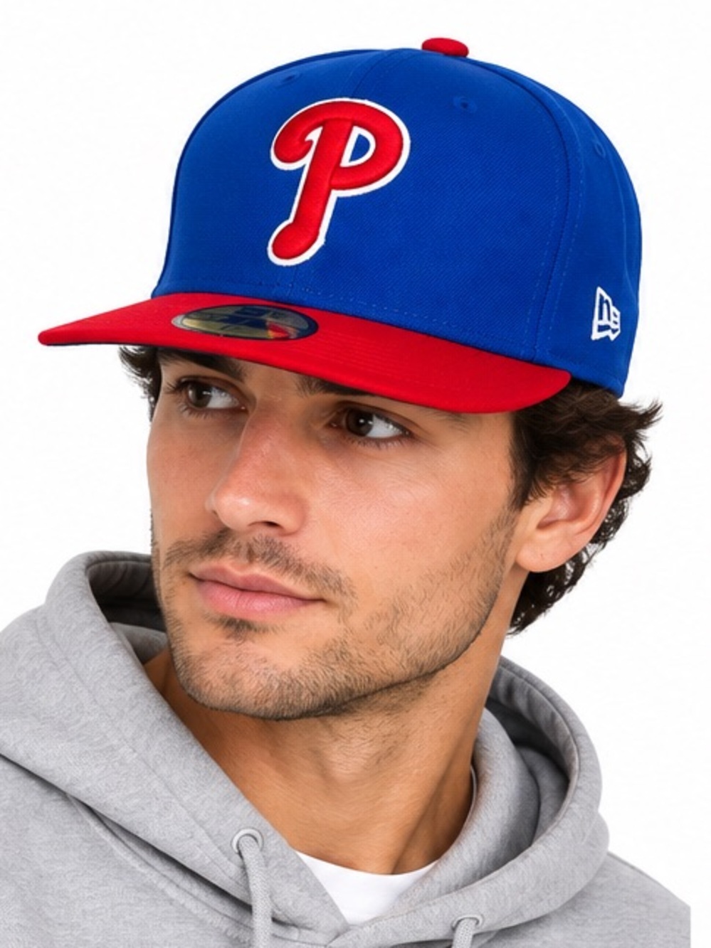 New Era Philadelphia Phillies 59FIFTY Cool Base Fitted Hat 7 3/8 New